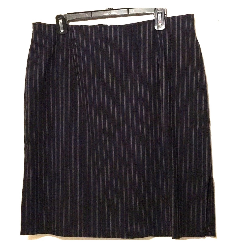 Cleveland Street Navy and Gold Strip Mini Skirt